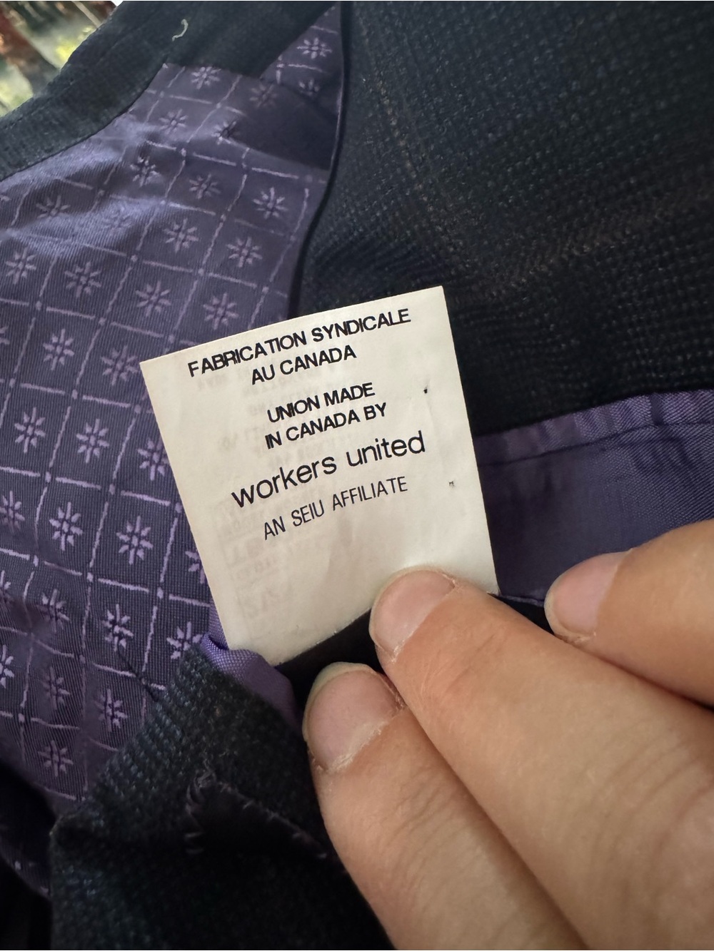 Ted Baker Men's Navy Windowpane Blazer - Classic Two-Button Suit Jacket - Picture 11 of 11
